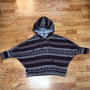 Crop Top Hoodie with Short Sleeves